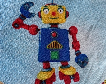 Noddy in Toyland quilting cotton. Enid Blyton Story character toss Quilting Treasures fabric 44" wide sold by the 1/2 yard SBHY 2010