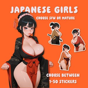 Animestickers Echhi Lewd Japanese Girls-stickerpakket: waterdichte vinylstickers - volwassen