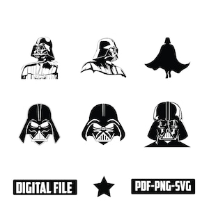 Star Wars Svg Bundle, Star Wars Svg, Star Wars Png, Svg Files For Cricut, Darth Vader Svg, Mandalorian Svg, Star Wars Cricut, Digital Files