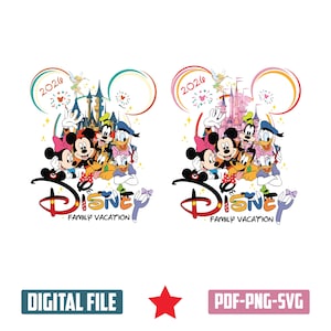2026 Reise, Magic Castle, Familienurlaub 2026 SVG, Familienreise 2026 svg, Familien Squad, Vaca Mode svg, Magic Kingdom svg, PNG, Pdf