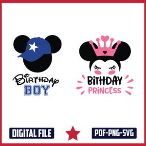 2025 Birthday Bundle Svg: Magical Kingdom Family Design (Digital Download, PDF, PNG, SVG Files)