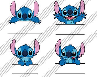 Stitch Svg, Stitch Custom SVG, Cut files for Cricut and Silhouette, Svg, png, pdf Instant Download