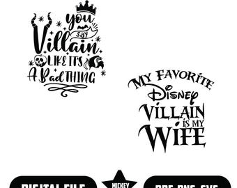 My Favorite Villain is my Wife, you say Villain like it&#39;s a Bad thing, matching Instant Download