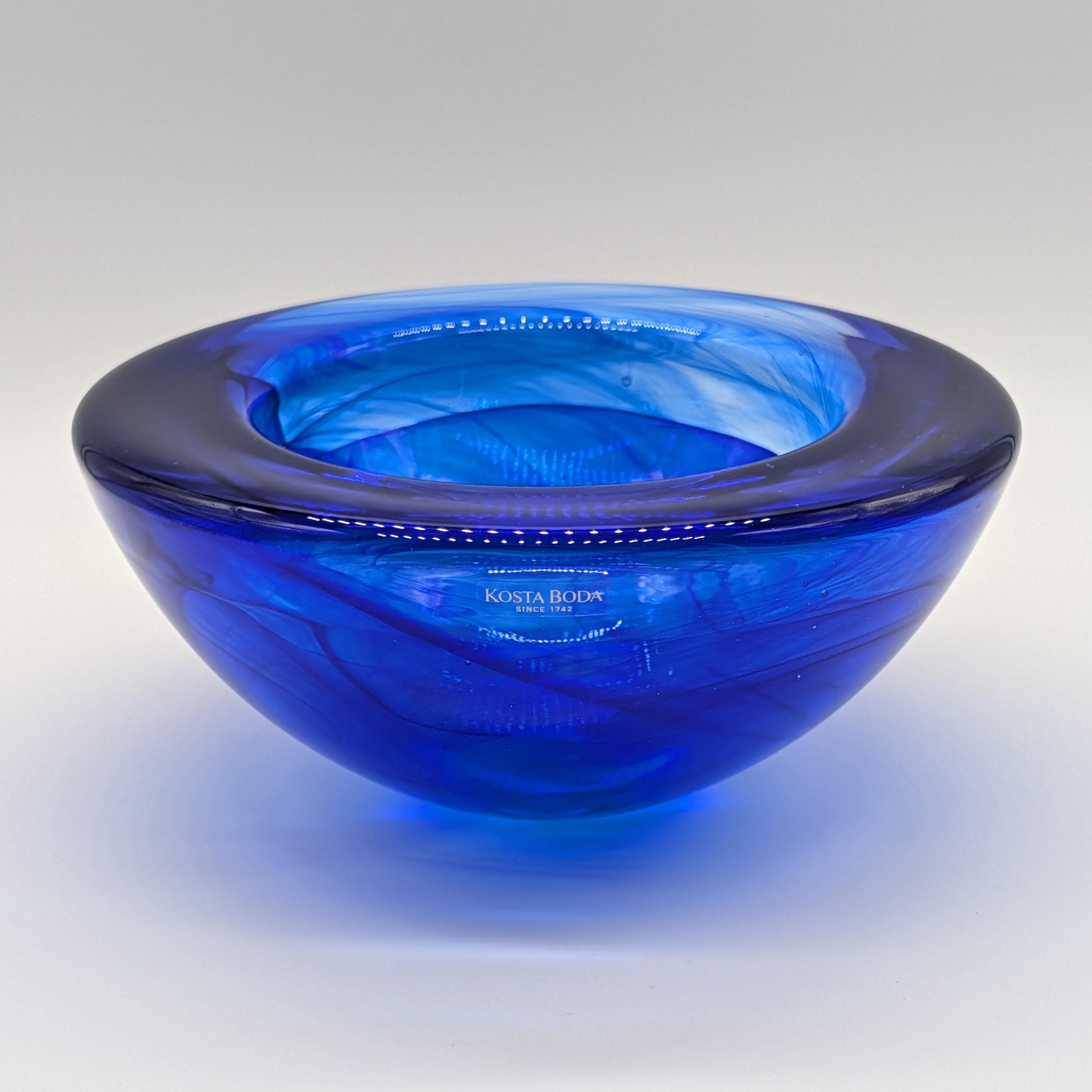 Kosta Boda Blue Bowl - Etsy