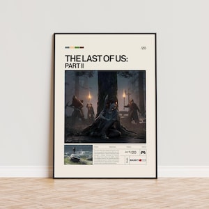 The Last of Us - Part 2 Poster, Video Game Poster, Minimalist Game Print, Gaming Room Poster, Gamer Gift, Gaming Print Poster