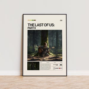 The Last of Us - Part 2 Poster, Video Game Poster, Minimalist Game Print, Gaming Room Poster, Gamer Gift, Gaming Print Poster