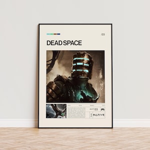 Dead Space Poster, Video Game Poster, Minimalist Game Print, Gaming Room Poster, Gamer Gift, Gaming Print Poster, Gaming Wall Art
