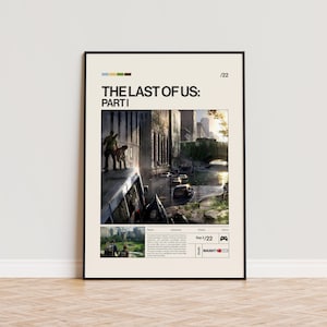 The Last of Us - Part 1 Poster, Video Game Poster, Minimalist Game Print, Gaming Room Poster, Gamer Gift, Gaming Print Poster