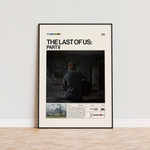 The Last of Us - Part 2 Poster, Video Game Poster, Minimalist Game Print, Gaming Room Poster, Gamer Gift, Gaming Print Poster