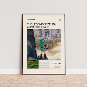 The Legend of Zelda Poster, Video Game Poster, Minimalist Game Print, Gaming Room Poster, Gamer Gift, Gaming Print Poster, Gaming Wall Art