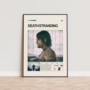 Death Stranding Poster, Video Game Poster, Minimalist Game Print, Gaming Room Poster, Gamer Gift, Gaming Print Poster, Gaming Wall Art
