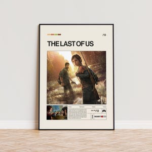 The Last of Us Poster, Video Game Poster, Minimalist Game Print, Gaming Room Poster, Gamer Gift, Gaming Print Poster, Gaming Wall Art