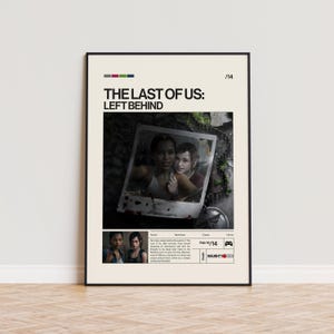 The Last of Us - Left Behind Poster, Video Game Poster, Minimalist Game Print, Gaming Room Poster, Gamer Gift, Gaming Print Poster
