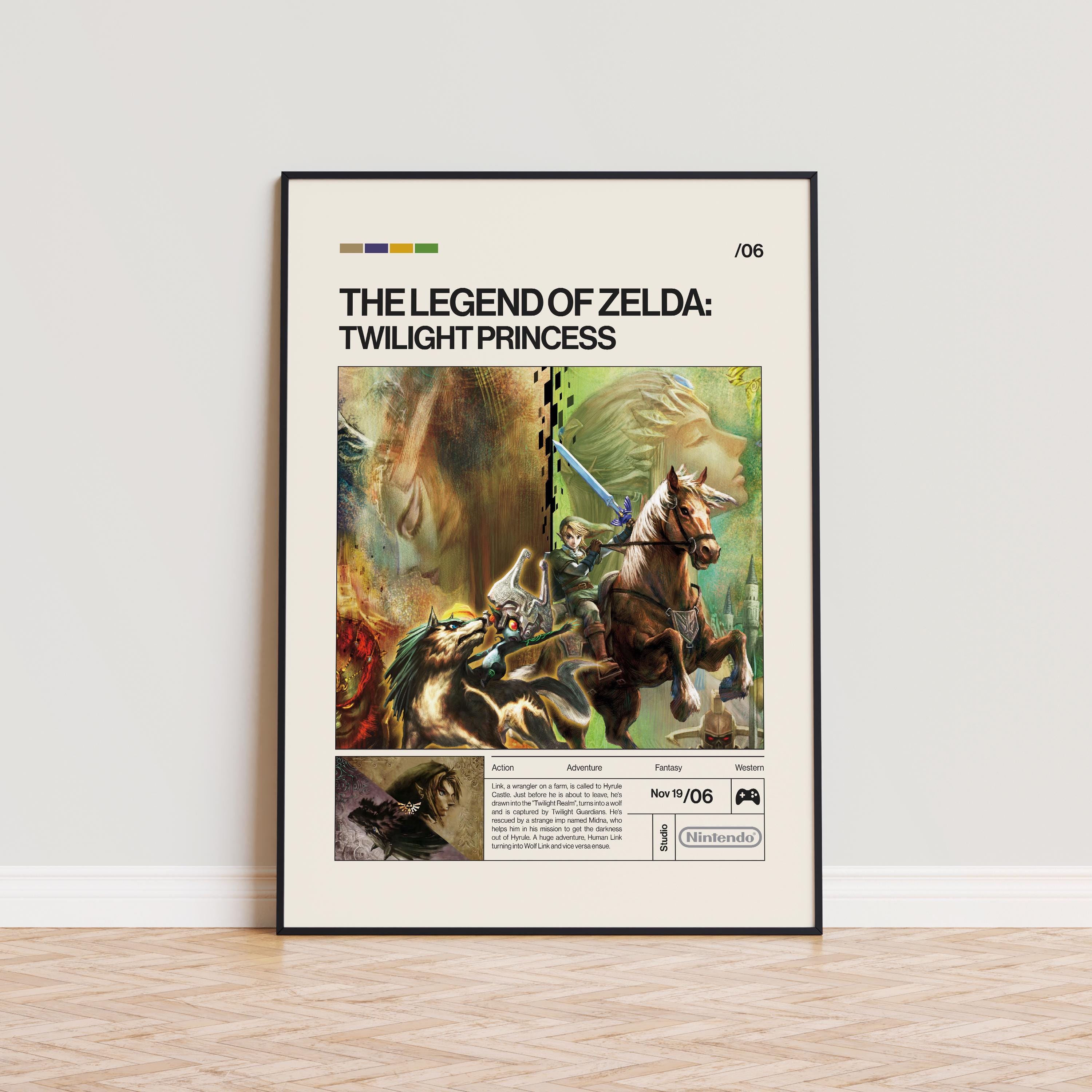 ゼルダの伝説　トワイライトプリンセス　　ハンドメイドポスター Zelda twilight princess poster - Etsy 日本