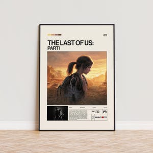 The Last of Us - Part 1 Poster, Video Game Poster, Minimalist Game Print, Gaming Room Poster, Gamer Gift, Gaming Print Poster