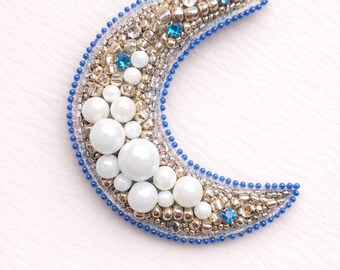 Crescent Moon Brooch