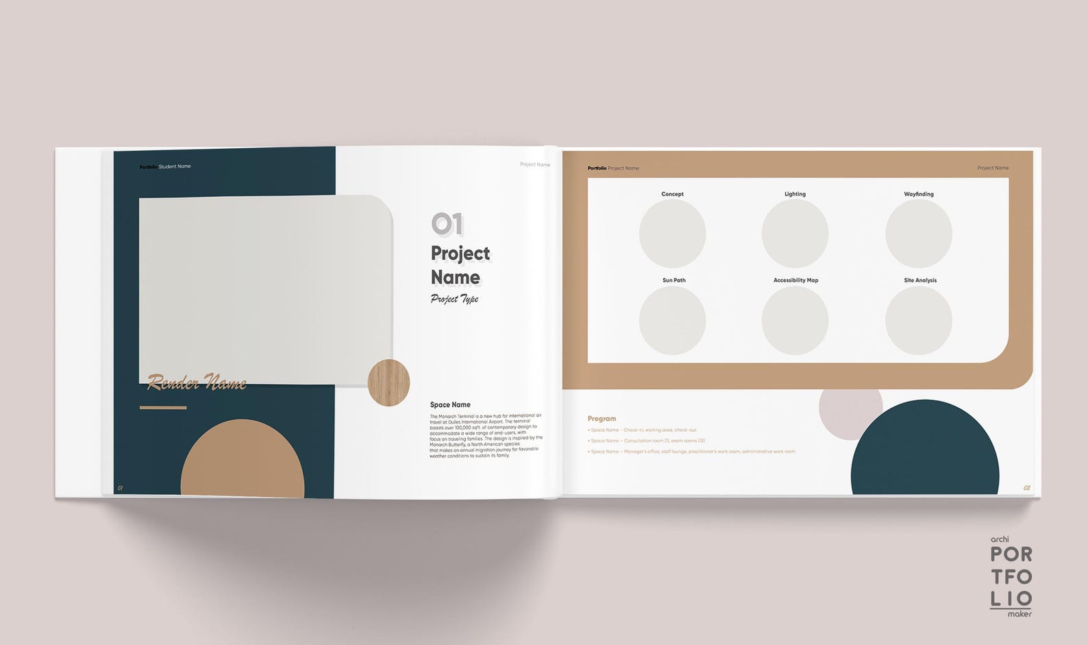 Interior Design Portfolio Template 1 - Etsy
