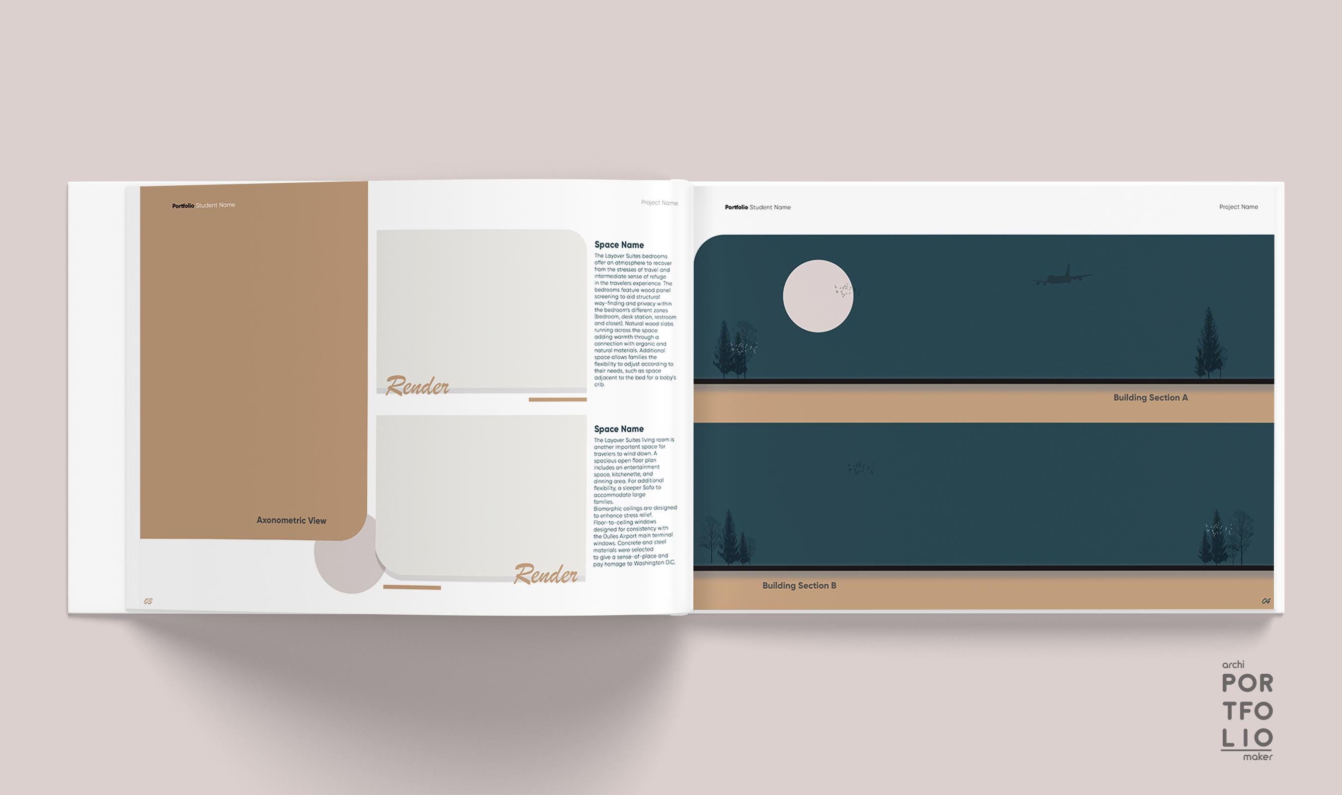 Interior Design Portfolio Template 1 - Etsy