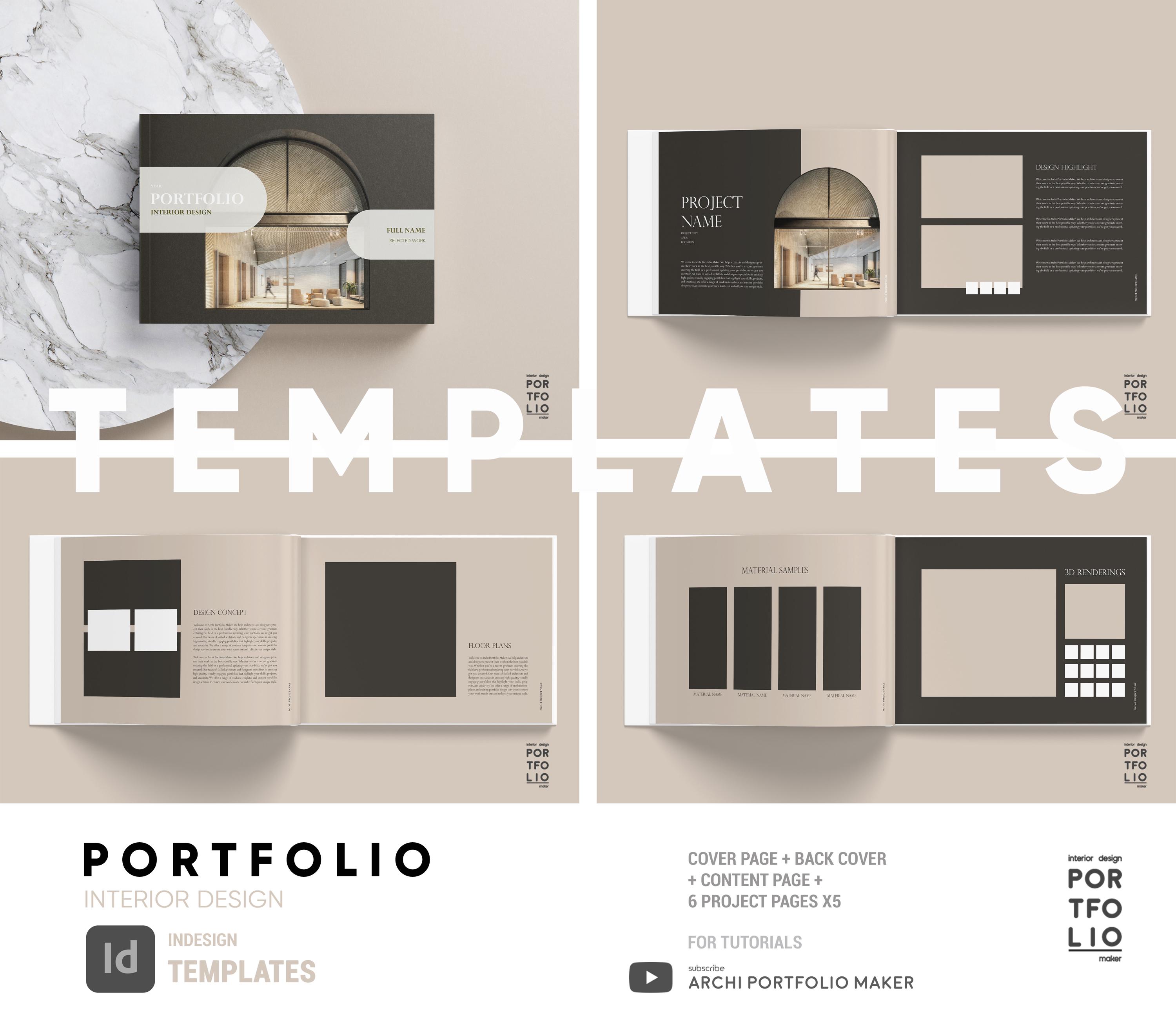 Interior Design Portfolio Template 46 - Etsy