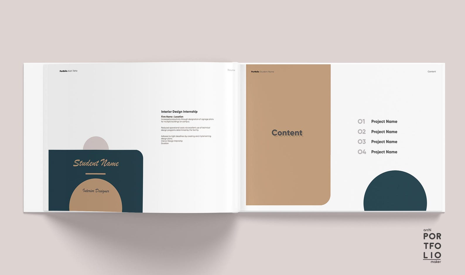 Interior Design Portfolio Template 1 - Etsy