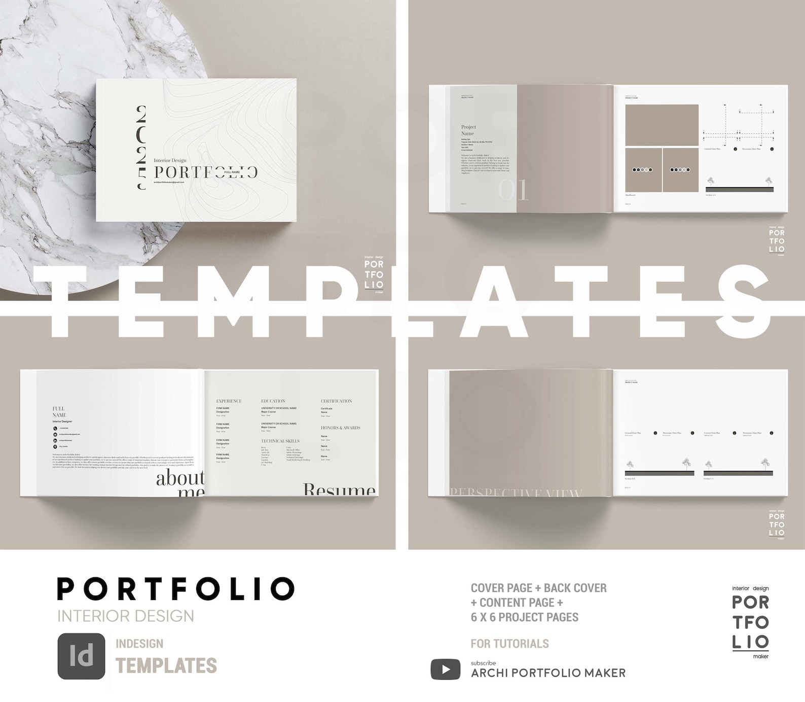 Interior Design Portfolio Template 11 - Etsy