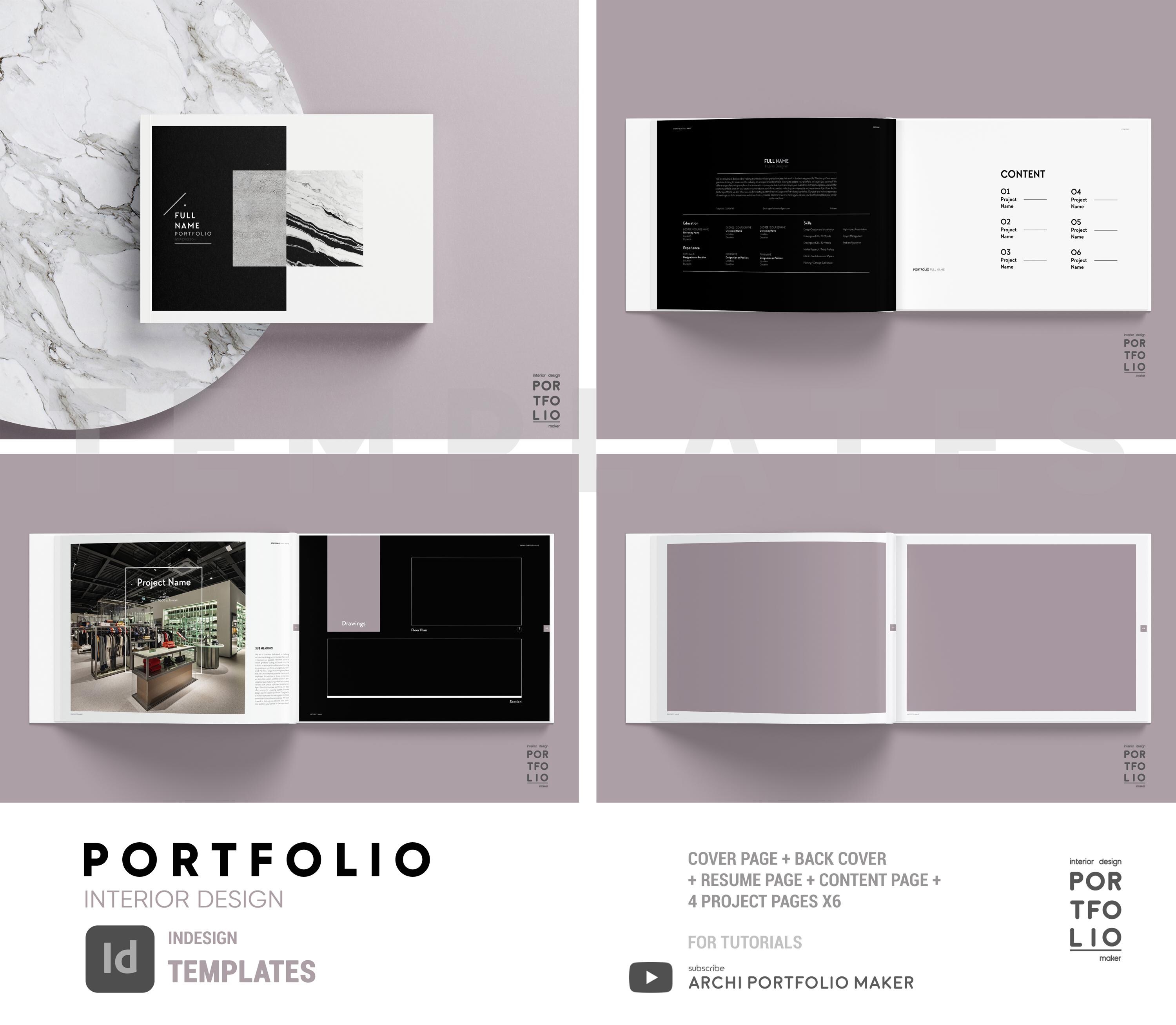 Interior Design Portfolio Template 9 - Etsy