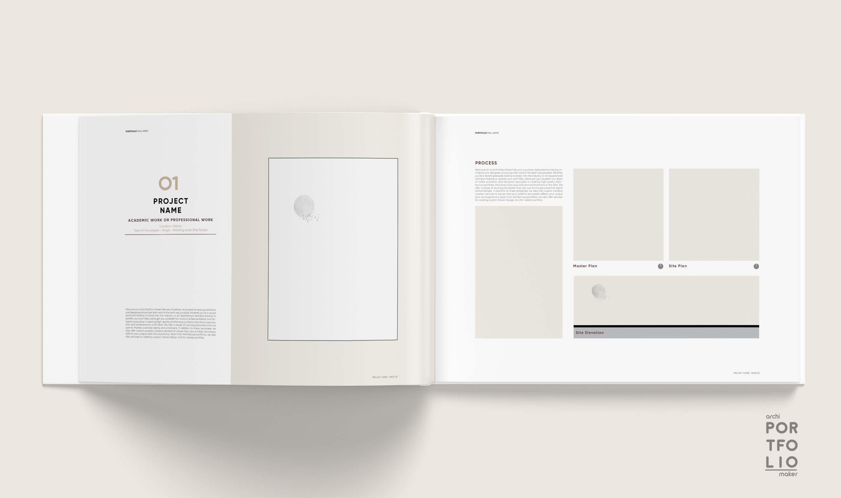 Architectural & Interior Design Portfolio Template 34 - Etsy
