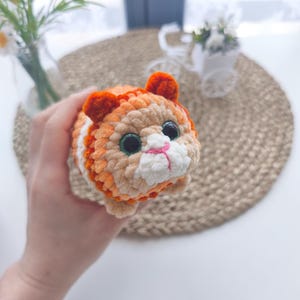Gehäkelte Katze – KnuddelMiez – kleine Anti-Stress Katze – Handgemachtes Kuscheltier – Amigurumi Cat Plush – Geschenk für Katzenliebhaber afbeelding 8