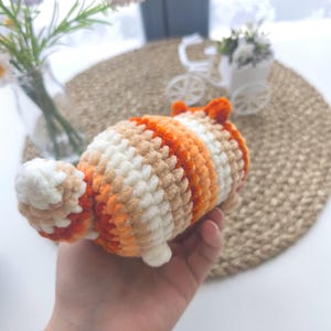 Gehäkelte Katze – KnuddelMiez – kleine Anti-Stress Katze – Handgemachtes Kuscheltier – Amigurumi Cat Plush – Geschenk für Katzenliebhaber afbeelding 9