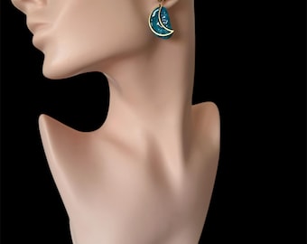 moon earrings