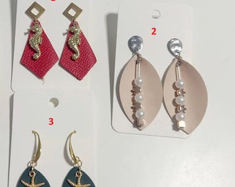 leather earrings
