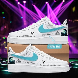 Eternal Sunshine Ariana Grande Tour 2026 AF1 Shoes, Custom AF1 Style Sneakers, Fan Made Concert Shoes, Festival Outfit N93