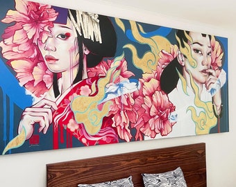 Shimé - 〆 - | Original Japanese JUURI Large Giant Art on Canvas