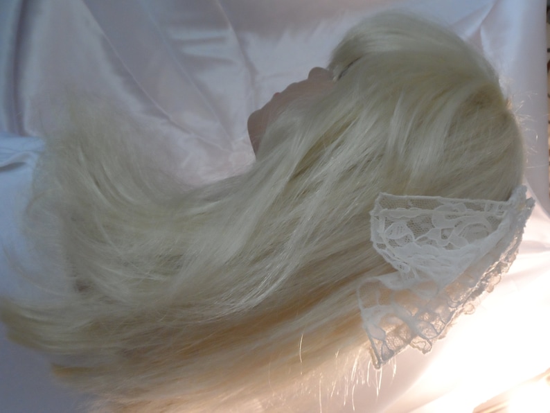 Mini Veil Chapel Veil Religious Headcovering,Ivory Women and Girls Vintage Lace,