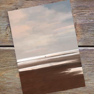 Grußkarte | Küsten Strandszene | Thurstaston Wirral | Portrait Hochwertige Mohawk 324gsm Karte | 18 x 12 cm | 15 x 10 cm