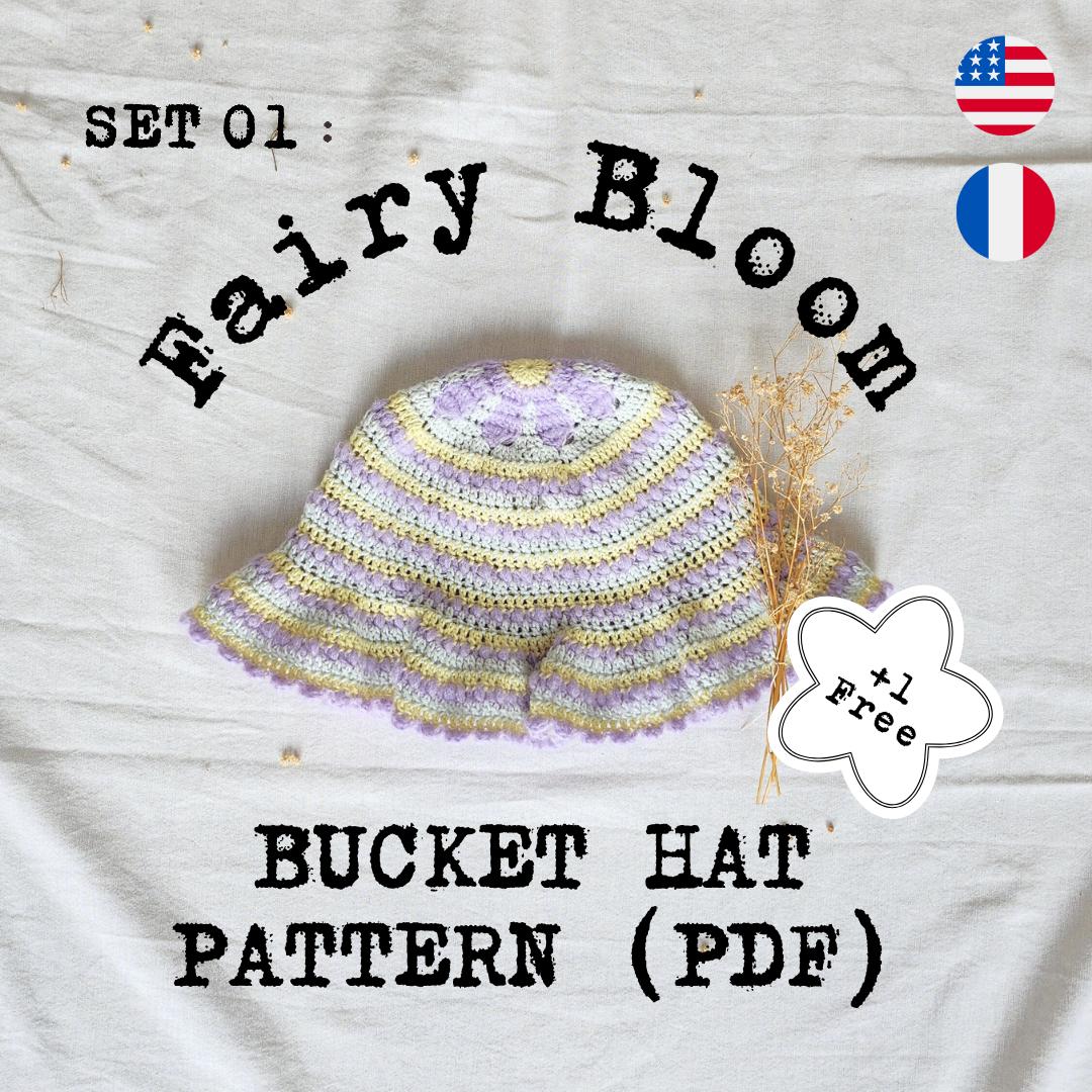 Fairy Bloom Crochet Bucket Hat