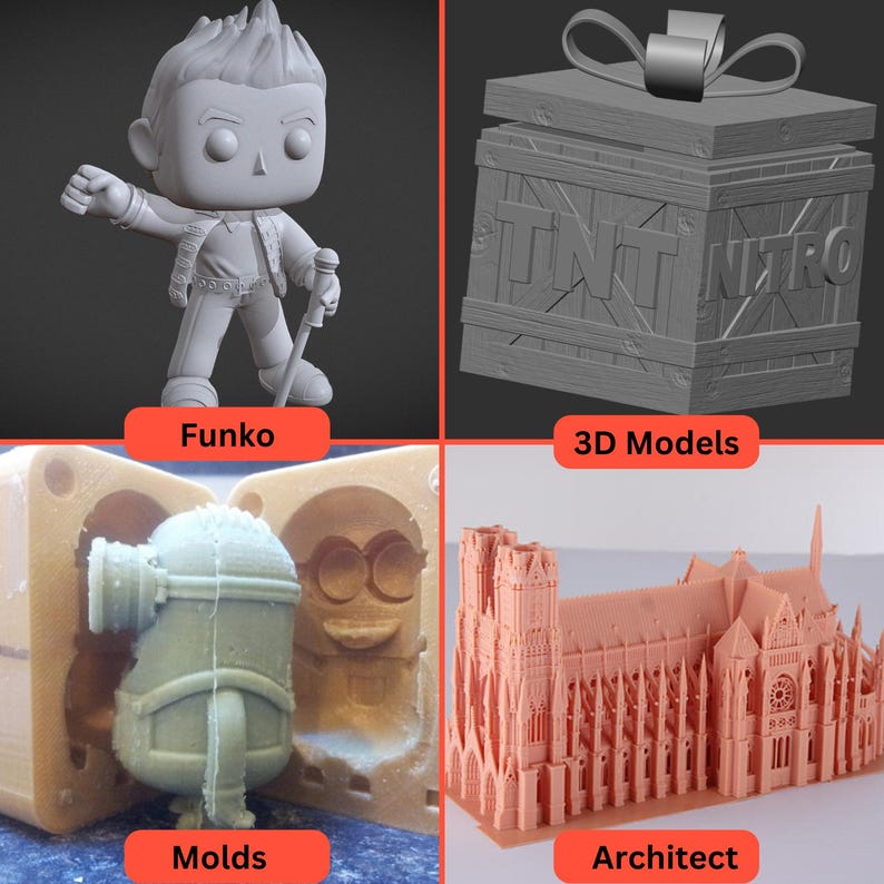 Simple 3D Model, Cartoon model, Custom 3D Printing model, Custom design, 3D Design Service, CUSTOM 3D Modeling Service, STL file