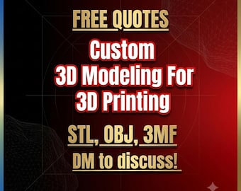Custom 3D Model & Figurines Design: STL and OBJ Files for 3D Printing (Digital Service)