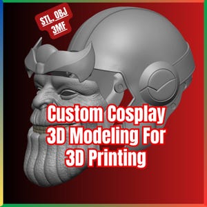 Custom Cosplay Props & 3D Models | Helmets, Masks, Armor for Comic Con, Anime, LARP | STL, OBJ, 3MF Files for 3D Printing
