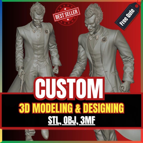 3D Model & 3D Sculpting for 3D Printing | Custom 3D Modeling and Designing service for Figurine, Miniature, Character | obj, 3mf, CAD, STL