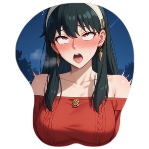 Hentai Yor Forger Mousepad Boobs Spy x Family Wrist Rest Ergonomic Gift