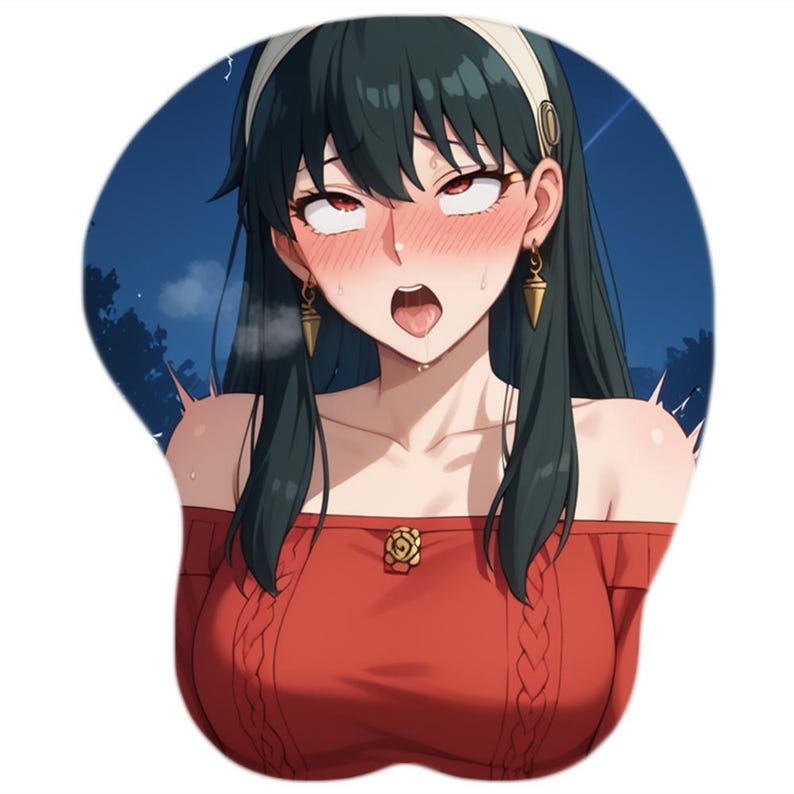 Hentai Yor Forger Mousepad Boobs Spy x Family Wrist Rest Ergonomic Gift