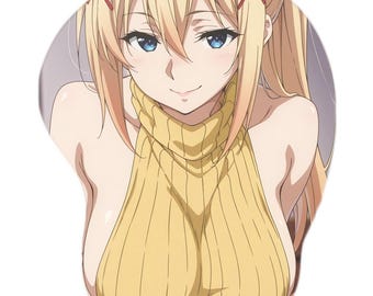 Hentai Boobs 3D Oppai Anime Mousepad Darkness  KonoSuba: God's Blessing on This Wonderful World! Wrist Rest Ergonomic Gift