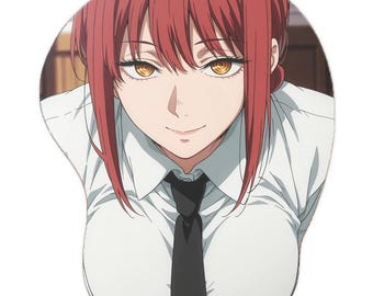 Hentai Boobs 3D Oppai Anime Mousepad Makima  Chainsaw Man Ass Wrist Rest Ergonomic Gift