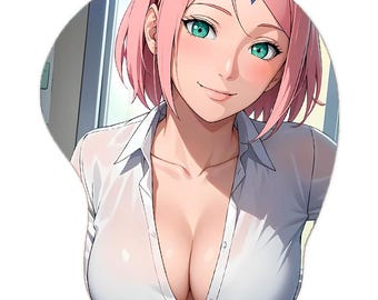 Hentai Boobs 3D Oppai Anime Mousepad Sakura Haruno  Naruto Shippuden Boruto Wrist Rest Ergonomic Gift
