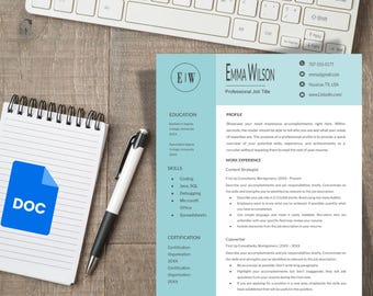 Professioneel cv van ATS, cv-sjablonen voor Google Documenten, modern cv, curriculum vitae direct downloaden