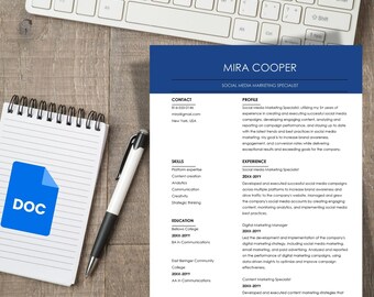 CV van ATS-socialmediaspecialist | Digitale download | CV-sjabloon marketing