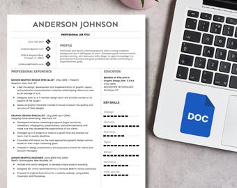 ATS CV-sjabloon voor Fresher | Modern, professioneel cv-ontwerp (Google Docs-bestand)