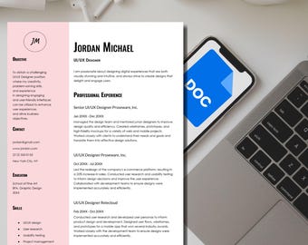 ATS Professional CV-sjabloon, modern cv-ontwerp, Google Documenten (digitale download)
