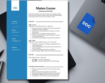 Sjabloon voor modern ATS-CV | Professioneel ontwerp voor Google Documenten